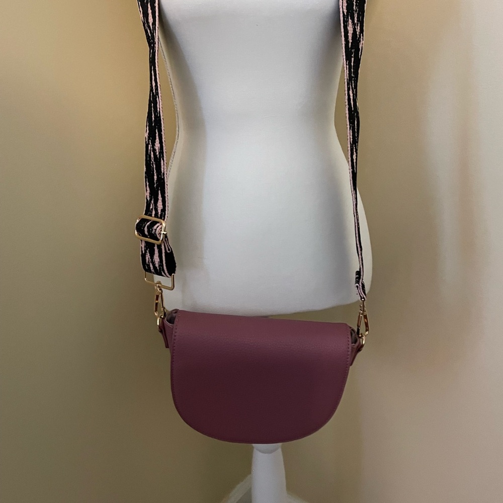 kedzie faux leather pink handbag